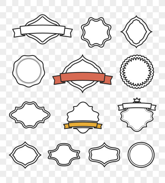 矢量复古标签模板的文本图片下载