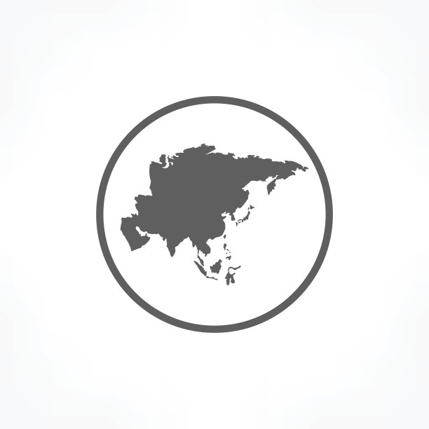 亚洲大陆图标图片下载