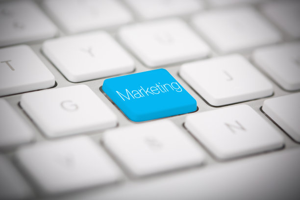 键盘上写着“MARKETING”这个词图片下载