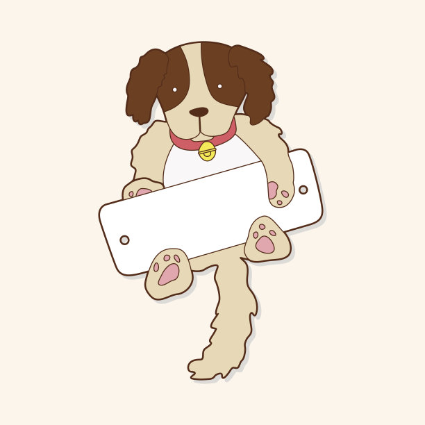 宠物狗主题元素向量，eps图片下载