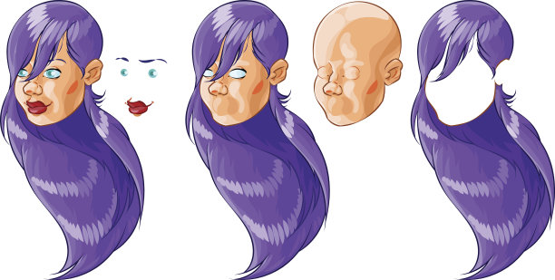 女孩的头图片下载