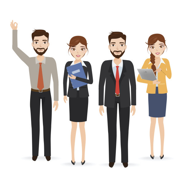 商务人士在办公室的团队合作。图片下载