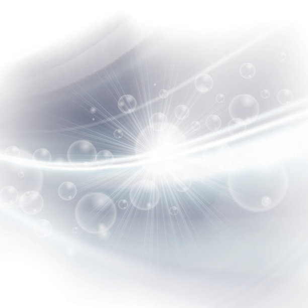 抽象的亮蓝色背景与气泡图片下载