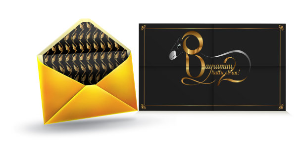 信封和纸的插图。图片下载