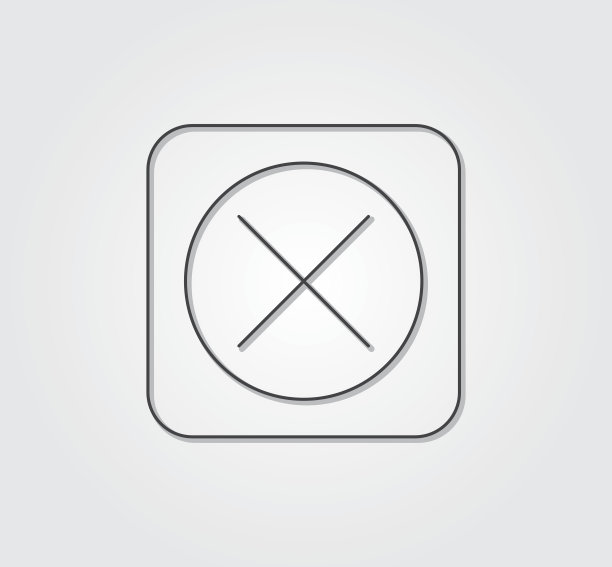 简单的网页图标:纤细的风格线图片下载