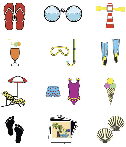 暑假灵感丰富多彩的集合图片下载