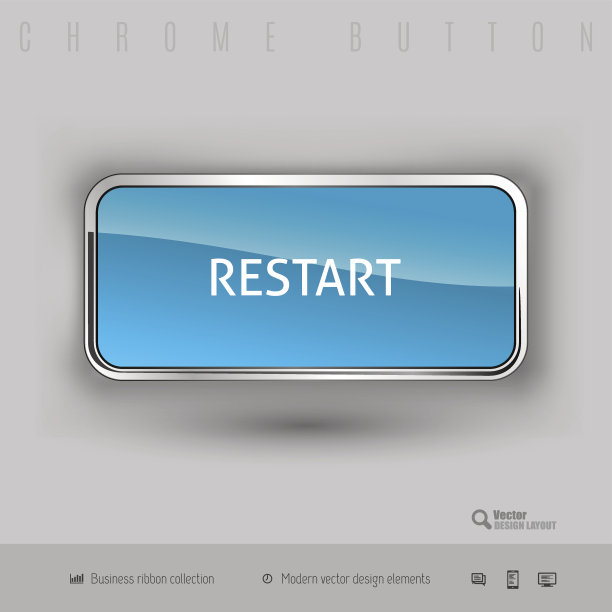 铬按钮与彩色塑料内素材图片