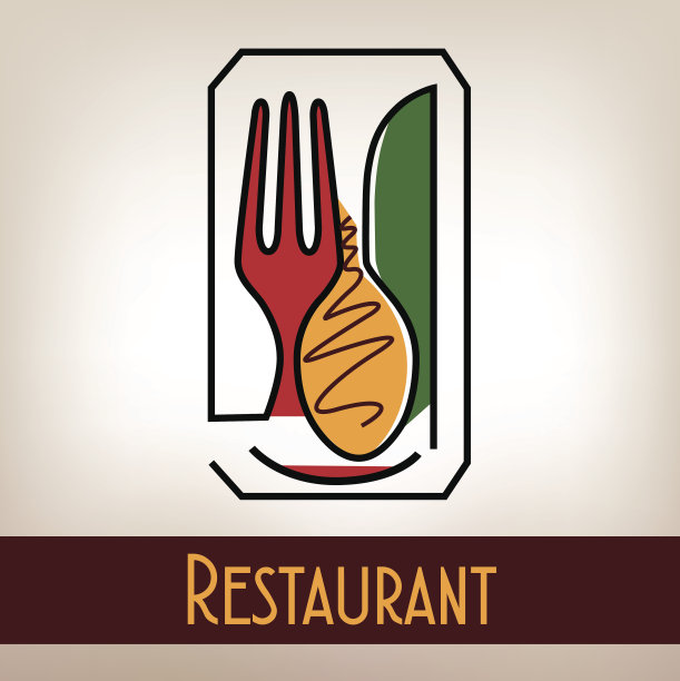 餐厅标志概念工艺品图片下载
