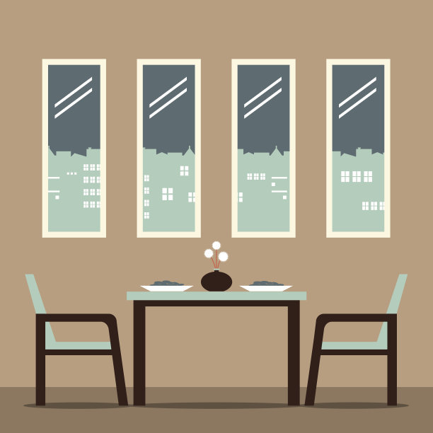 平面设计室内餐厅图片下载