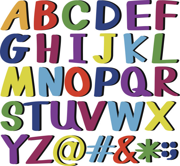 字母表中的字母图片下载
