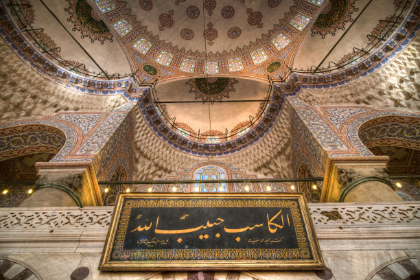 在蓝色清真寺图片下载