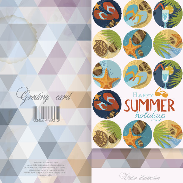 贺卡设计，模板图片下载