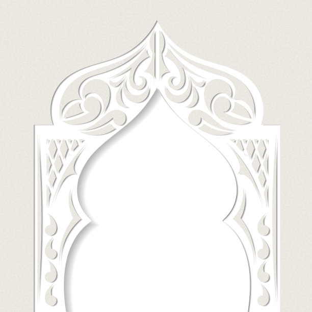 抽象的垃圾摇滚背景与拱形在亚洲风格。向量图片下载