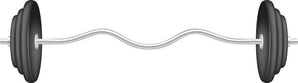 杠铃银色和黑色的设计图片下载