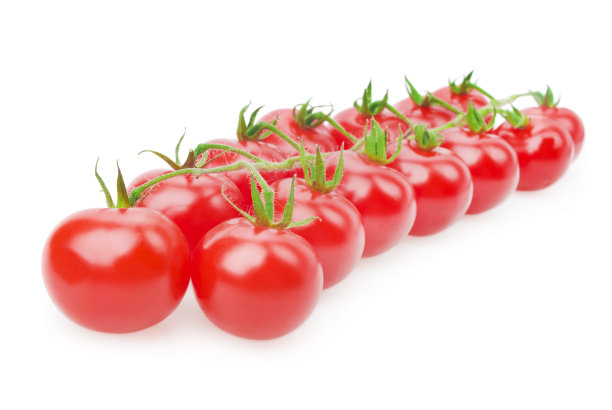 白色的圣女果孤立图片下载