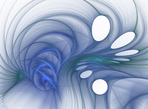 气泡和螺旋形分形图案图片下载