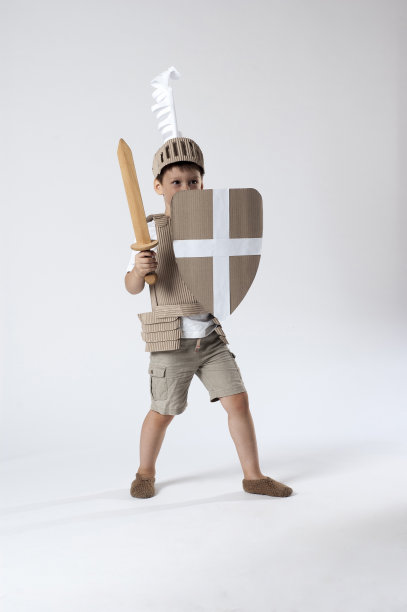 中世纪骑士的孩子图片下载