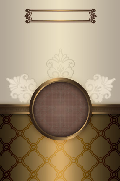 复古背景与装饰框架。图片下载