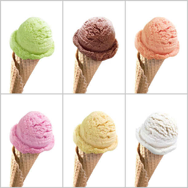 混合口味冰淇淋图片下载