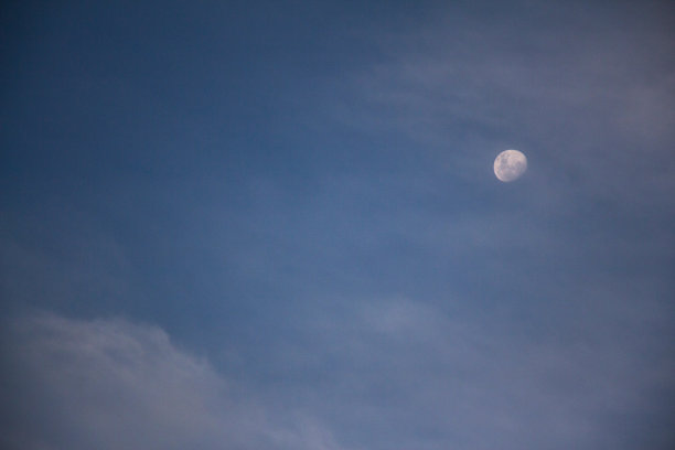 白天的月亮图片下载