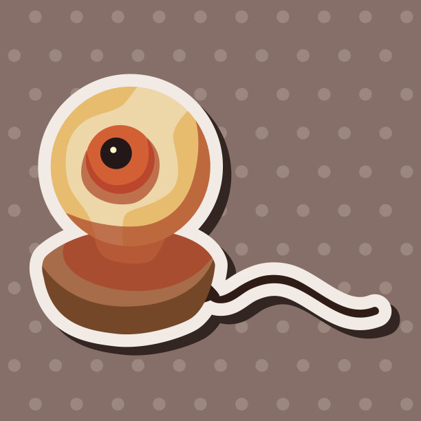 计算机主题摄像头元素向量图片下载