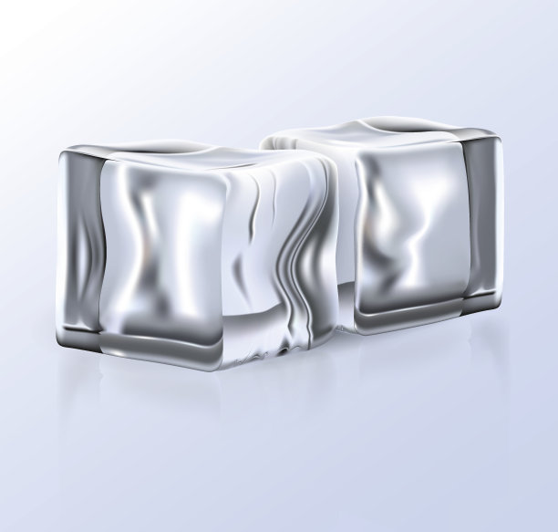 两块明亮的冰块图片下载