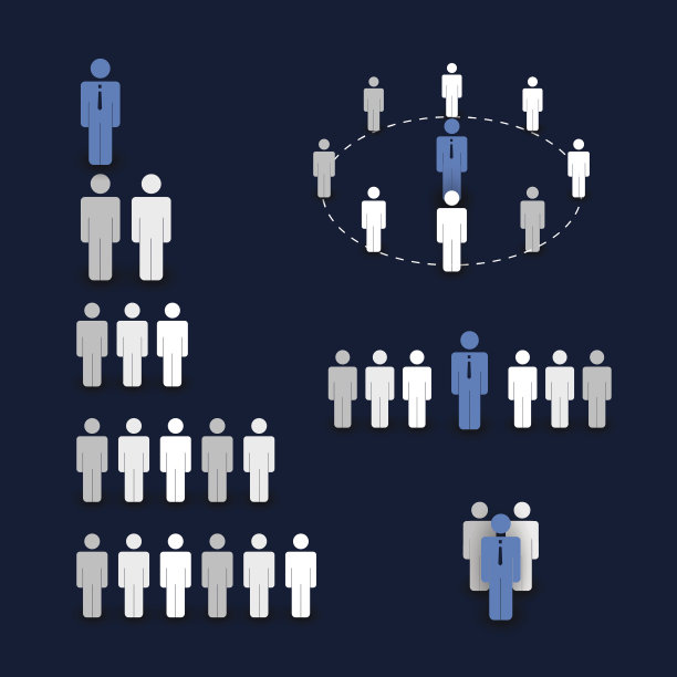 数字和图标-业务和团队工作概念图片下载