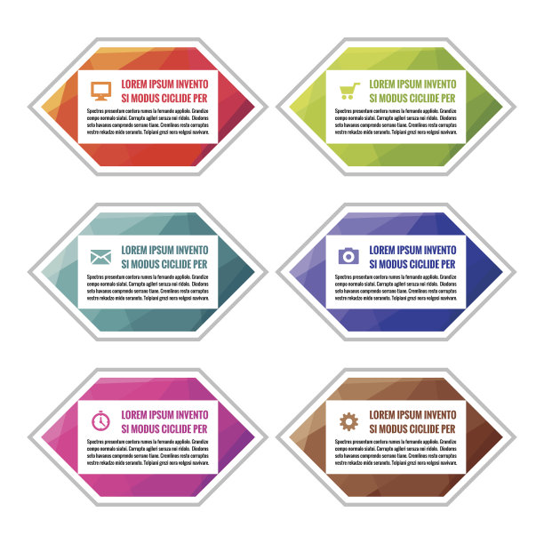 商业信息图概念彩色块在平面风格设计图片下载