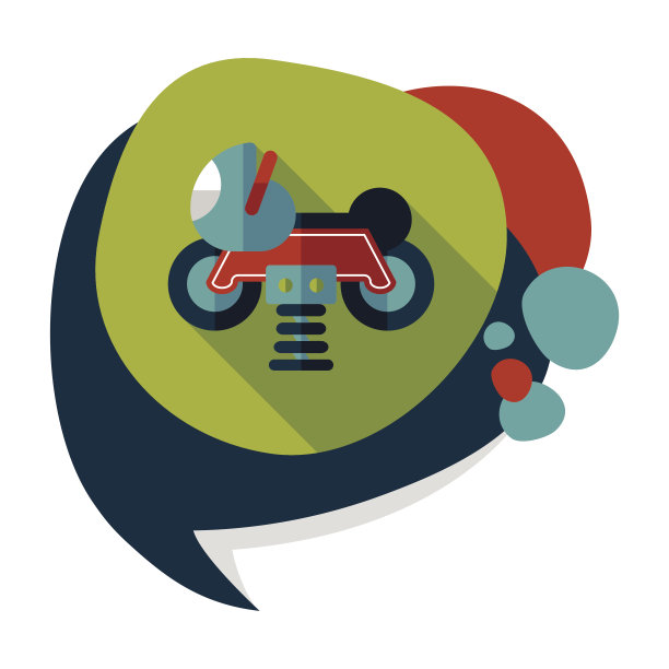 游乐场玩具马达的图标有长长的阴影图片下载