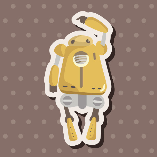 机器人主题元素向量，eps图片下载