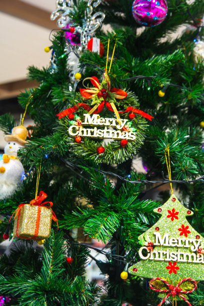 礼物盒和圣诞树图片下载