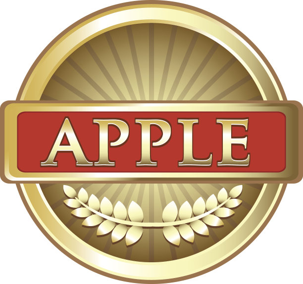 苹果黄金标签图片下载