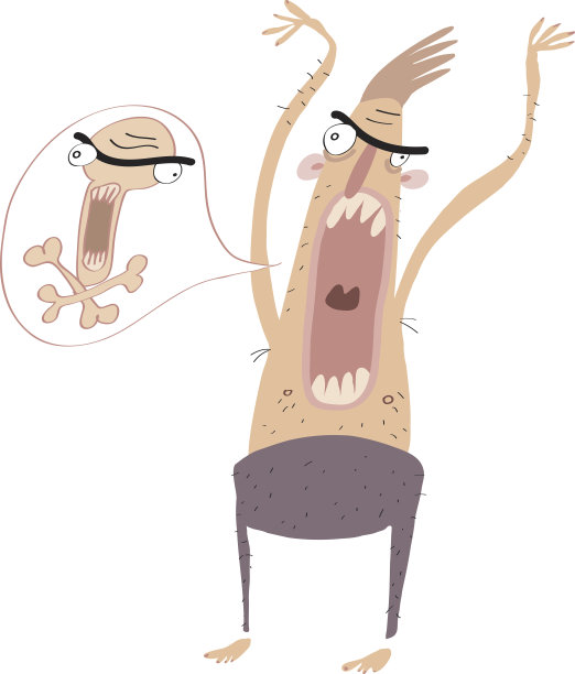 生气的人尖叫图片下载