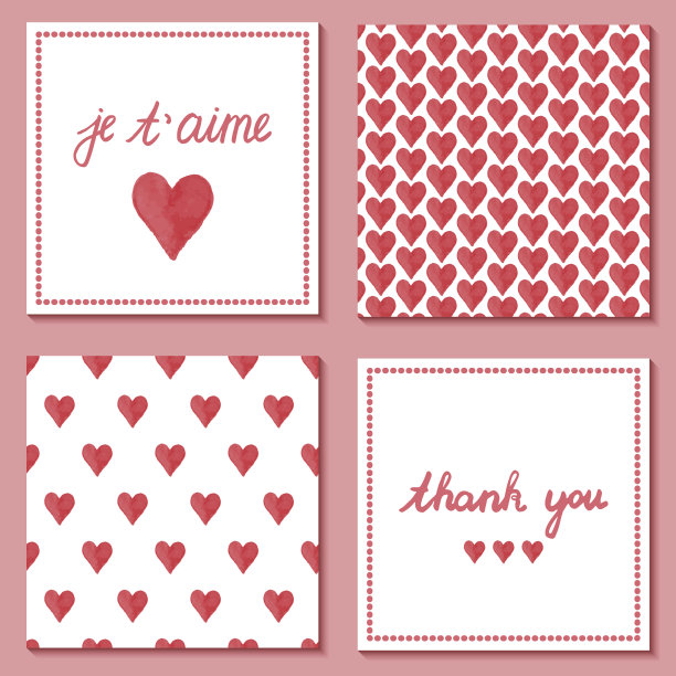 一套可爱的明信片图片下载