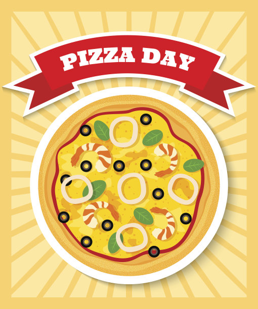 seafruit披萨的一天素材图片