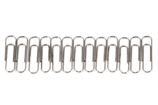 组钢回形针照片图片下载