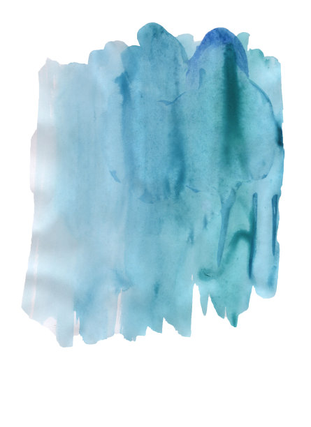 真正的蓝色框架背景水彩图片下载