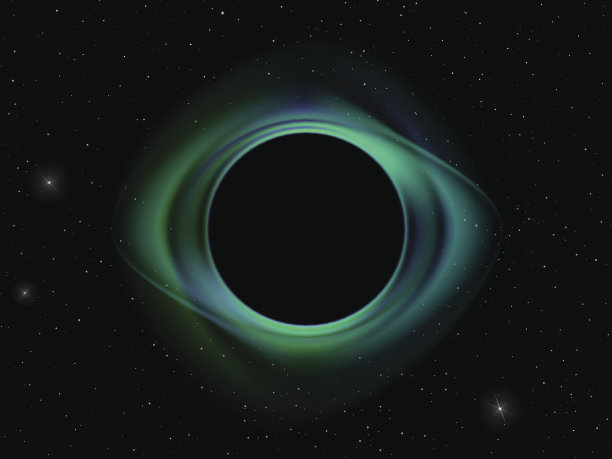 黑洞吸收周围的物质素材图片