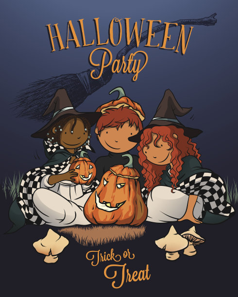 万圣节海报素材ID：121251010