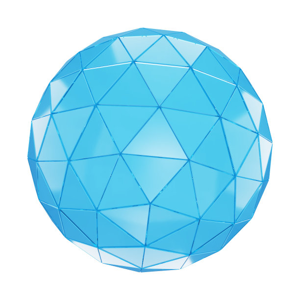 蓝色玻璃球图片下载