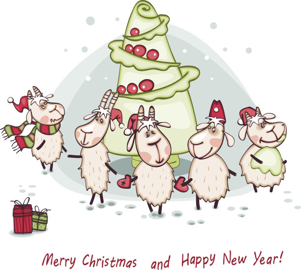 圣诞树上的卷心菜图片下载