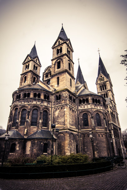 老式风格的老教堂。的看图片下载