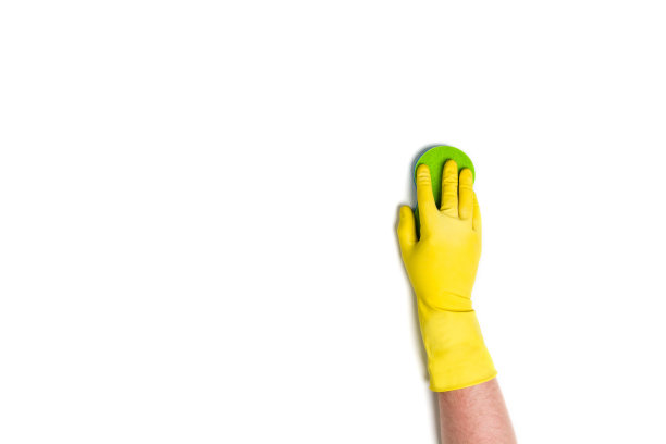 在白色背景下进行手工清洗图片下载