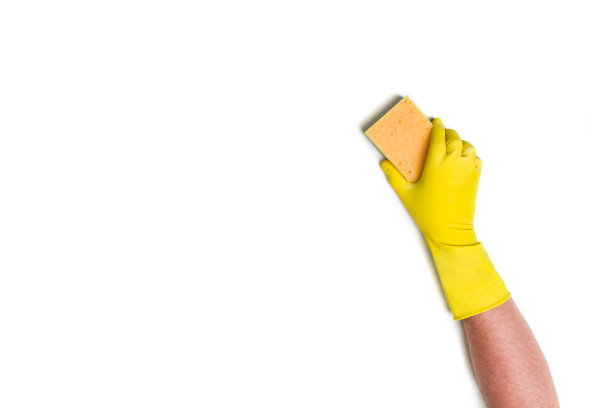 在白色背景下进行手工清洗图片下载