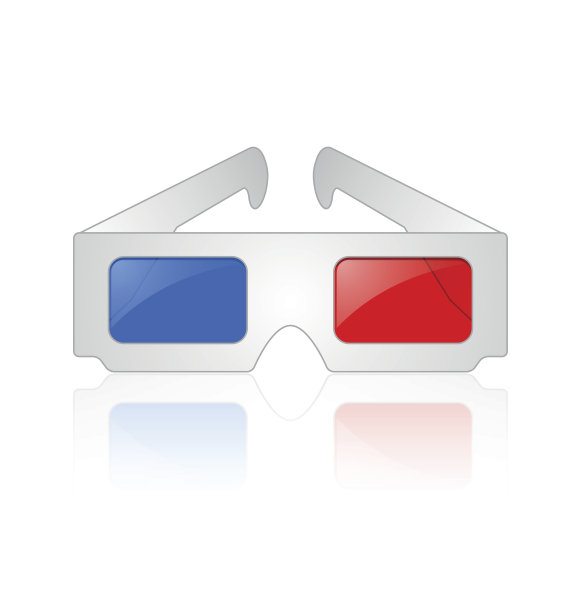 补色立体3 d眼镜图片下载