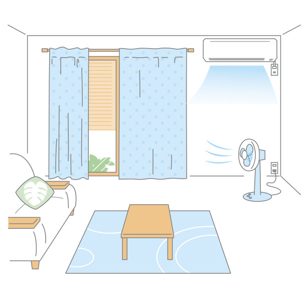 为炎炎夏日准备房间图片下载