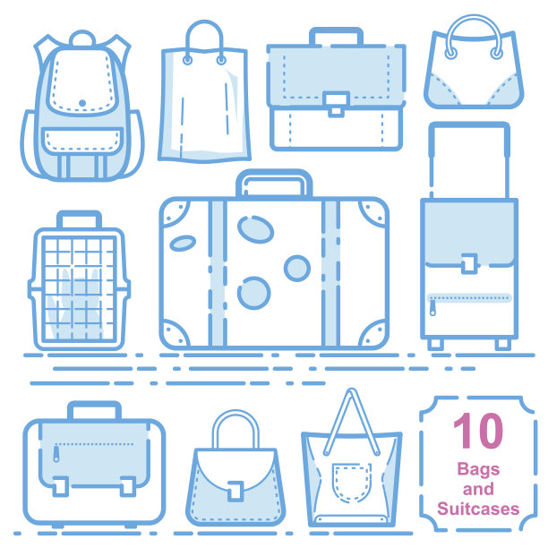 袋子和箱子图片下载