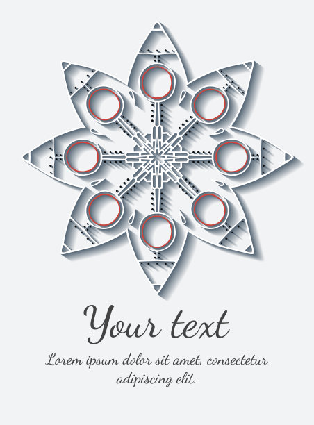 圆形花卉矢量装饰。邀请，卡片或横幅模板。花边图片下载