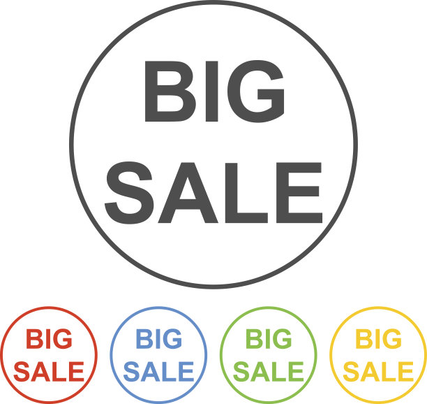 大减价袋标志图标。特别优惠的象征图片下载