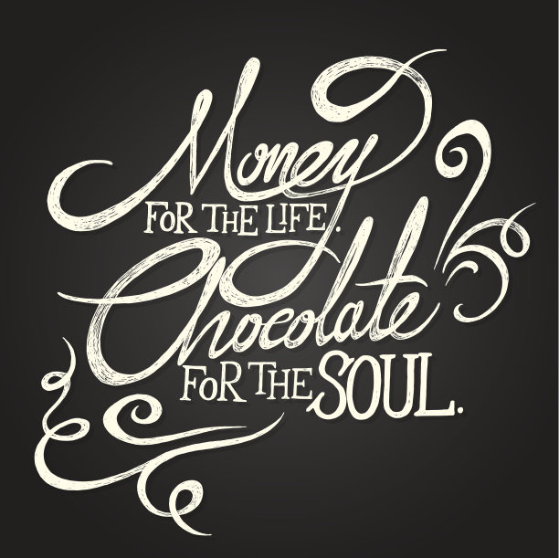金钱换生命。巧克力为灵魂的短语图片下载